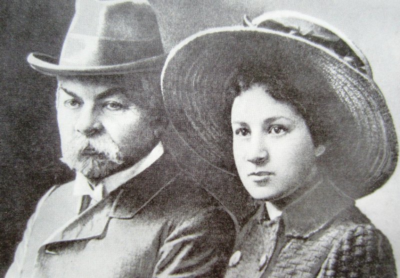 Анастасия Цветаева с отцом, Дрезден, 1910